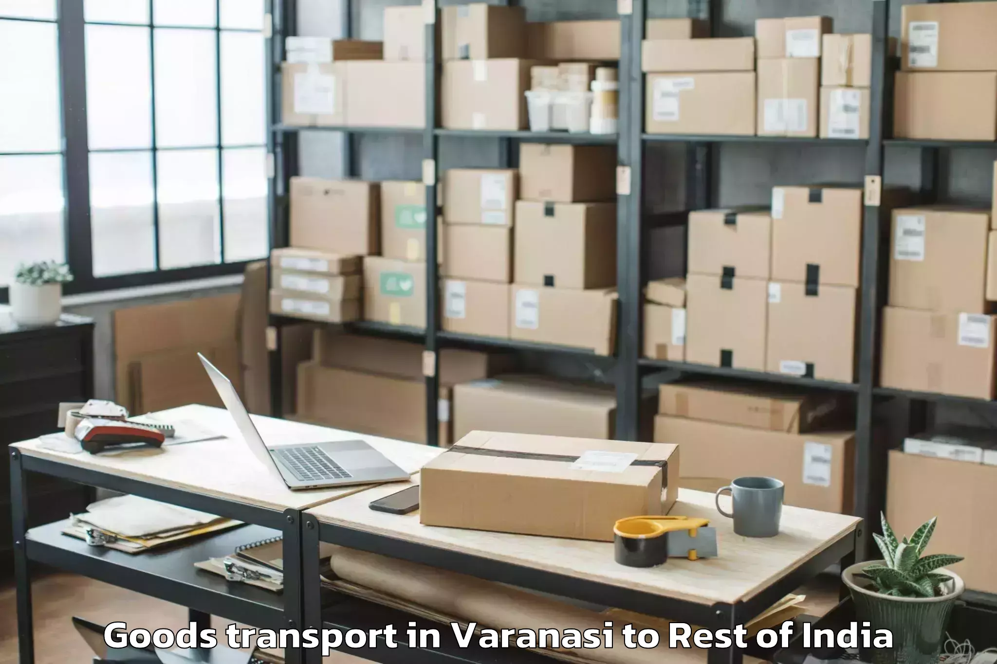 Book Your Varanasi to Anantnag Goods Transport Today